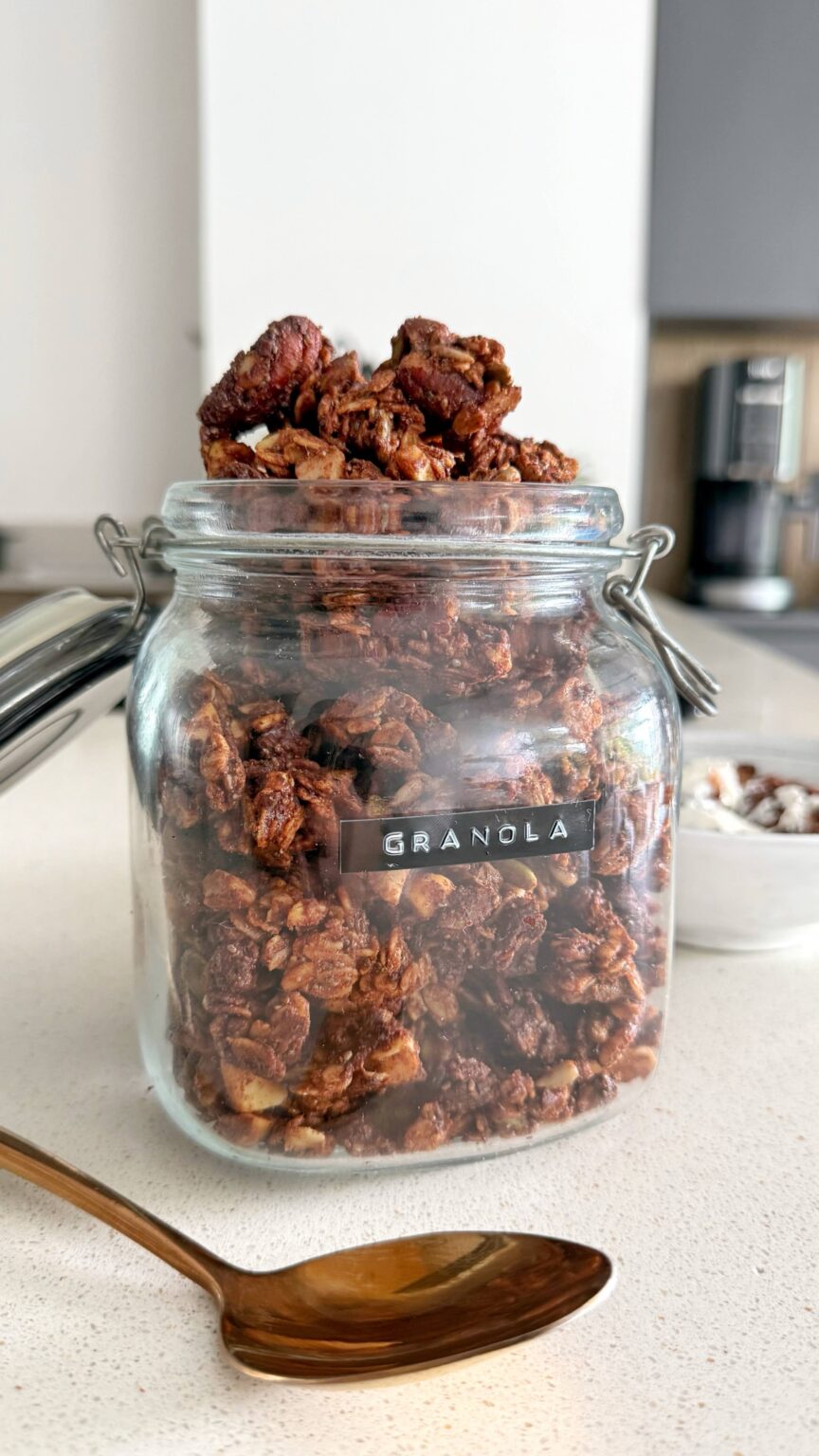 granola de chocolate